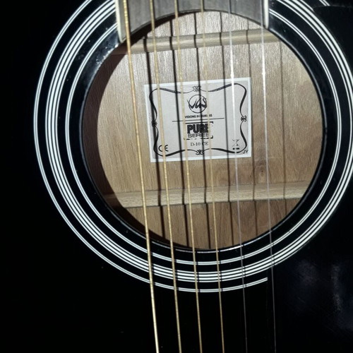 VGS electroacoustic guitar black like new