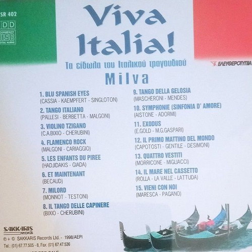 Viva Italia 10 CD used, idols of Italian song