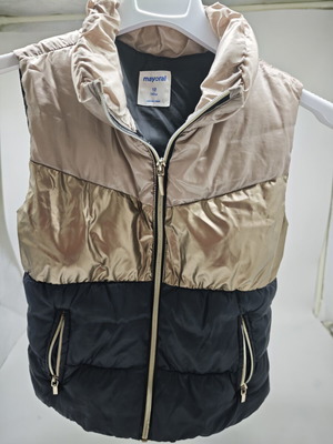 Mayoral girls vest like new, size 10, black and gold