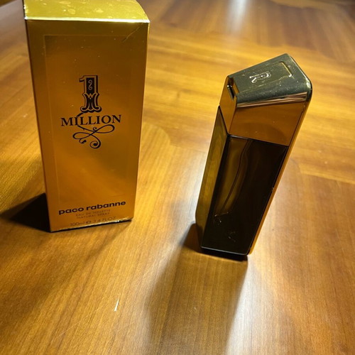 1 Million Pacco Rabbane perfume bottle used, 3 ml empty