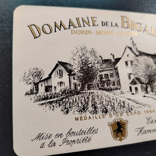 Domaine de la Bigaire promotional label used