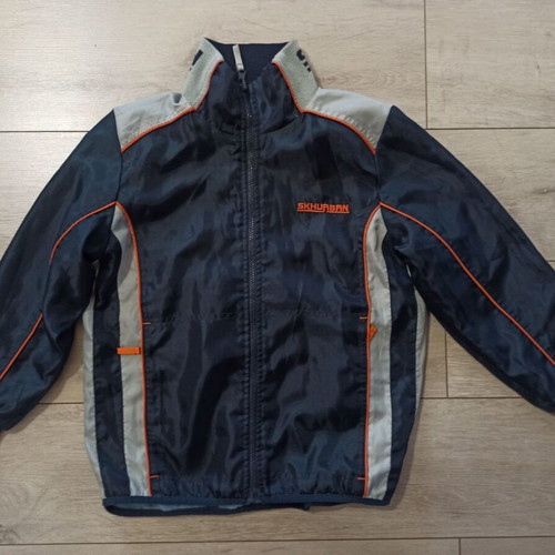Reversible jacket for boy 12 years used, blue multicolor