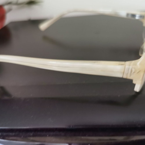 Glasses for diopter new, ecru white color
