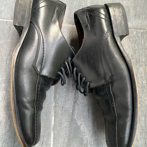 Marco O’Polo men's shoes used, leather derby, size 41, black