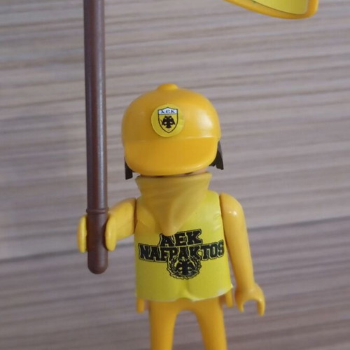 Playmobil AEK Fan Figure like new with team flag