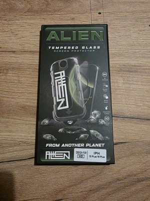 Alien Tempered Glass iPhone 15 Plus/16 Plus sealed, new