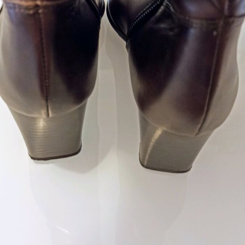 Leather boots size 41 like new, brown