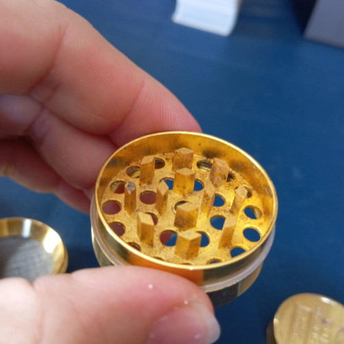 Gold grinder used, 24k plated, copper material