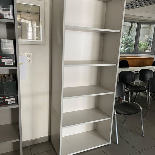 Floor-standing bookcase used with opening doors, 5 shelves, DROMEAS