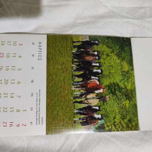 Calendar 2025 like new, postcard style