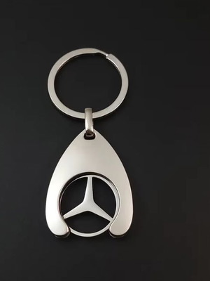 Μεταλλικό μπρελόκ με λογότυπο Mercedes-Benz, χαραγμένο με λέιζερ