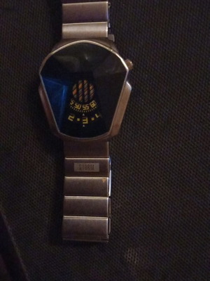 Storm wristwatch new, silver, men's