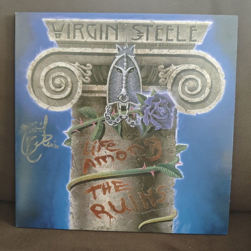 Virgin Steele Life Among The Ruins vinyl signed limited edition purple