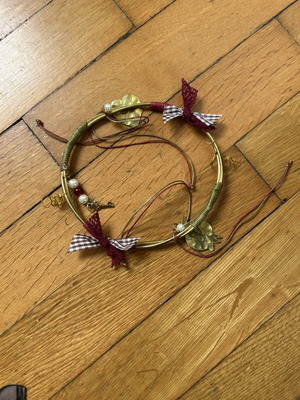 Metal decorative wreath used