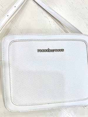 Τσάντα χιαστί Rocco Barocco λευκή σαν καινούργια