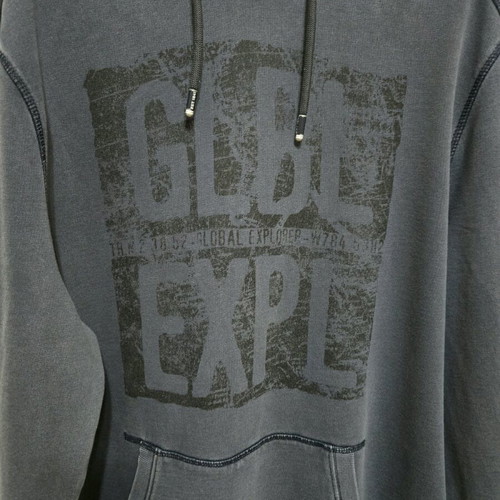 Men's c&a sweatshirt used, size large, blue/gray with fading