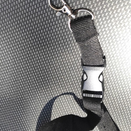 Keychain lanyard black, new