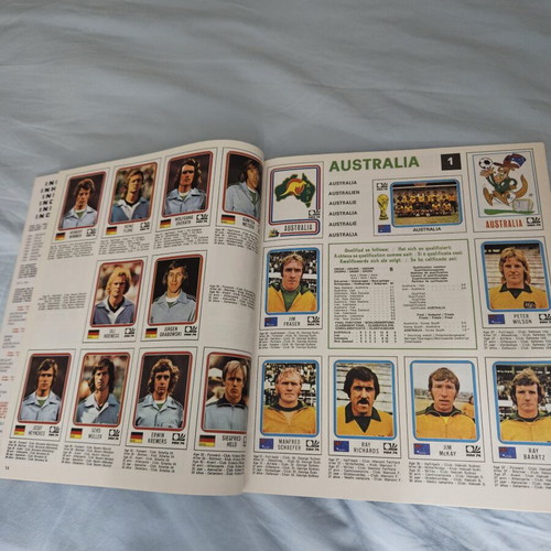 Panini Figurine World Cup 74 Complete Reprinted like new