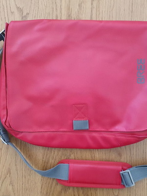 Bree laptop bag red new with pockets and laptop compartment