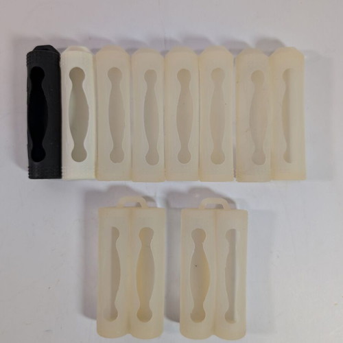 Silicone cases used for 18650 batteries, pack of 10
