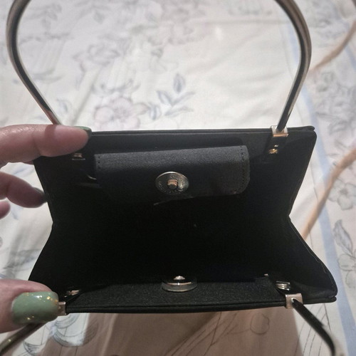 Women's handbag black, like new, handheld