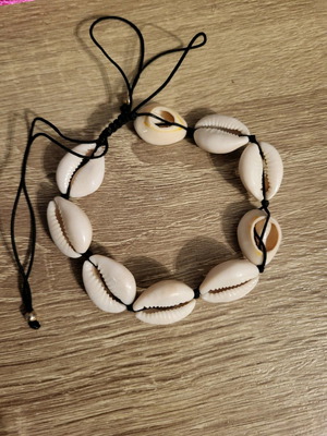 Anklet with shells used, adjustable size