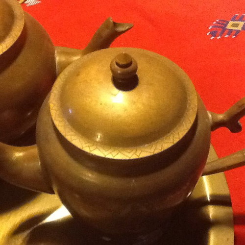 Brass tea set 5 pieces like new