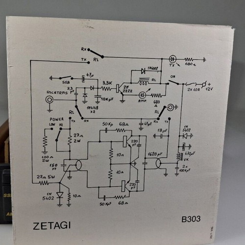 Zetagi B-303 CB Amplifier like new, 3-30 MHz with blower