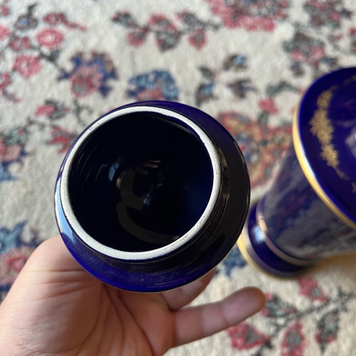 Antique Painted Vase used with lid