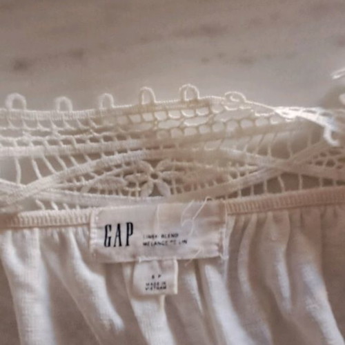 Gap linen tank top like new, white, size M