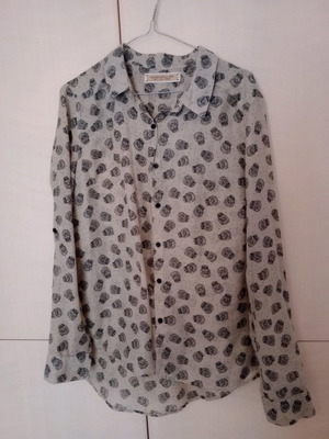 Stradivarius long-sleeve shirt used, size L, sheer fabric