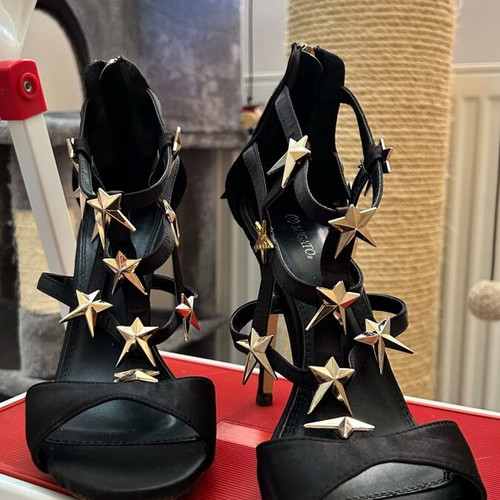 Migato black satin sandals new size 39