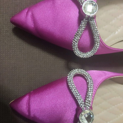 Μπαλαρίνες σατέν Iris luxury shoes 38 φούξια φορεμένες μια φορά
