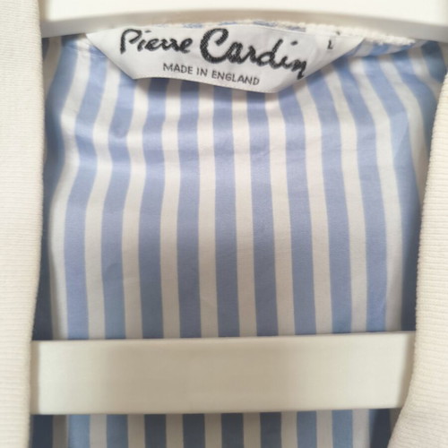 Pierre Cardin For Ever Blue Windbreaker jacket like new, white and blue