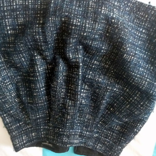 TARA JARMON wool skirt with angora like new, blue, Small