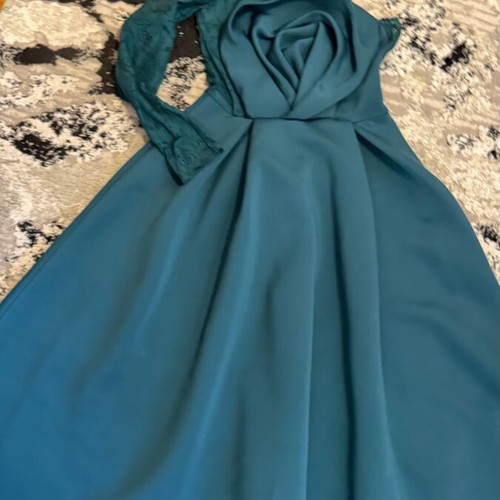 Dress size M like new, blue and green