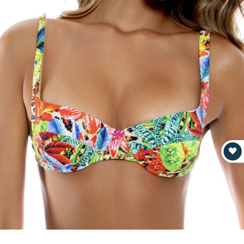 Luli Fama bikini set like new, multicolor, top medium bottom small