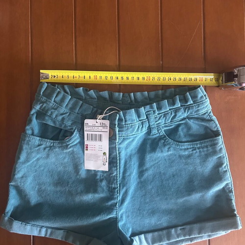 Orchestra turquoise corduroy girls shorts new for 12 years