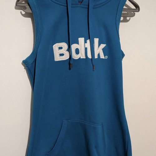Bdtk sleeveless sports sweatshirt dress like new, blue turquoise
