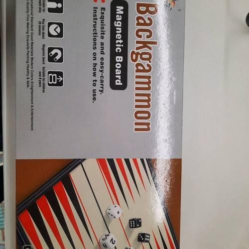 Magnetic backgammon new, in original box