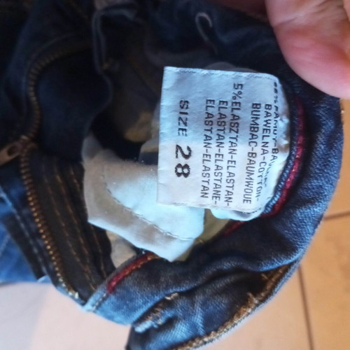 Miss Curry elastic jeans used, blue, size XXXS