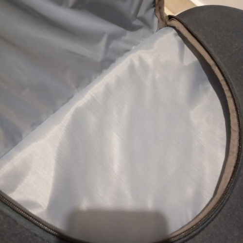 Lumi travel suitcase used with broken wheels