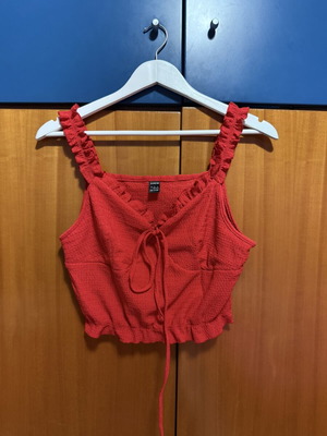 Red Shein top size L, like new