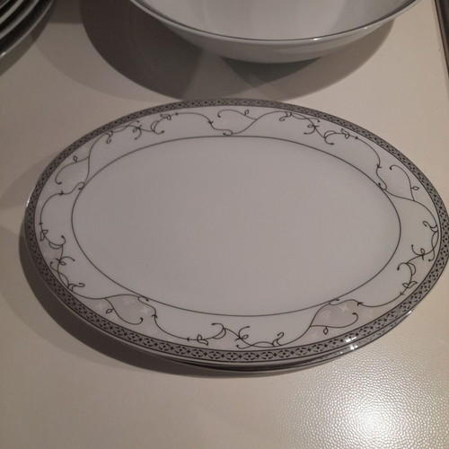 Fine Porcelain Forum dinnerware set new with 1 broken plate