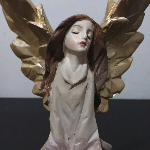 Decorative angel used with golden details vintage style