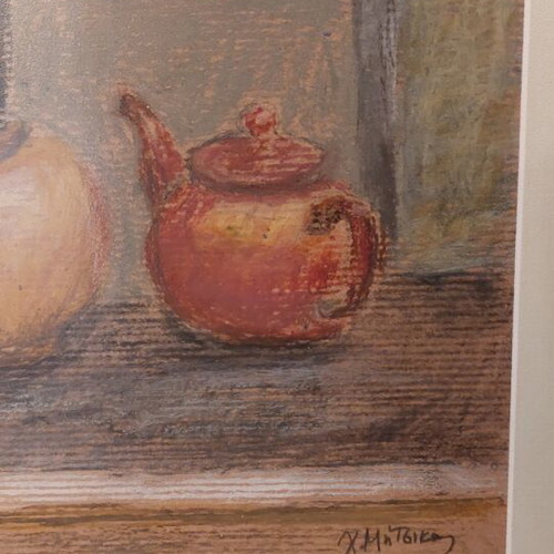 Painting by Christos Mitsikas Still Life Pastel used