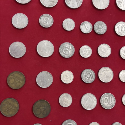 East German coins, 45 pieces