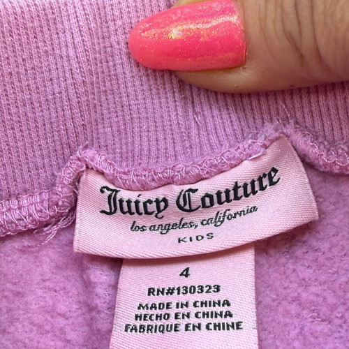 Juice Couture set for 4-year-old girls, like new, white and pink