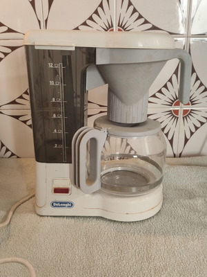 Vintage DeLonghi filter coffee maker used, 12 cups capacity