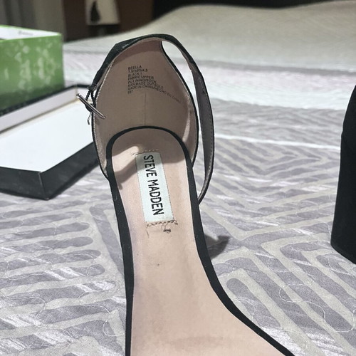 Steve Madden classic women's sandals size 38 like new, black